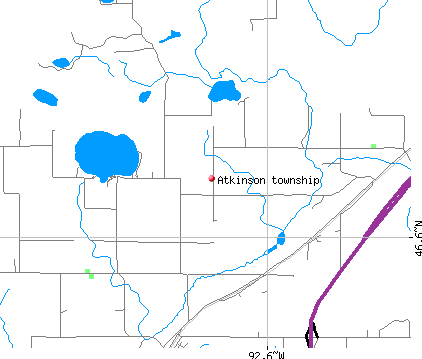 Atkinson township, MN map