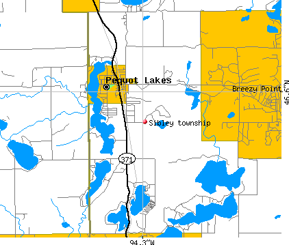 Sibley township, MN map