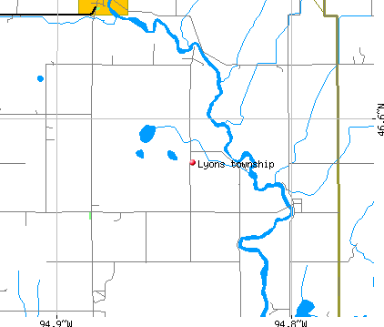 Lyons township, MN map