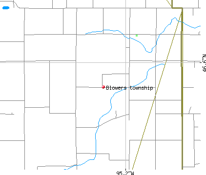Blowers township, MN map