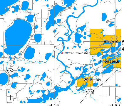 Center township, MN map