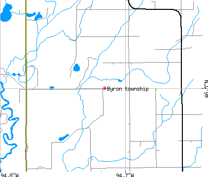 Byron township, MN map