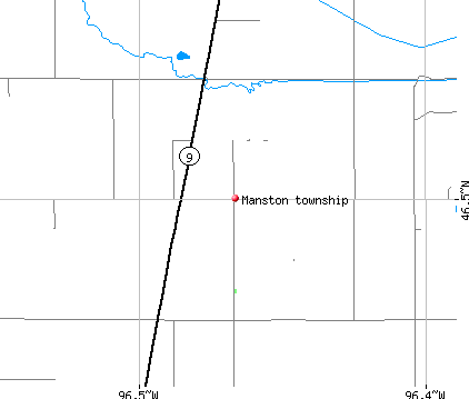 Manston township, MN map