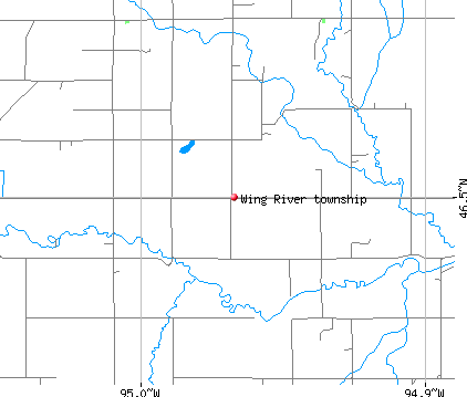 Wing River township, MN map