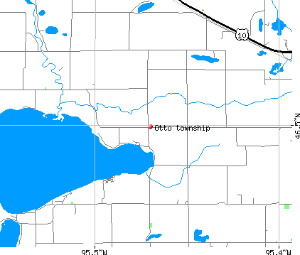 Otto township, MN map