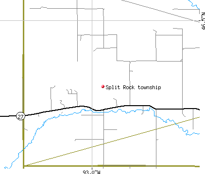 Split Rock township, MN map