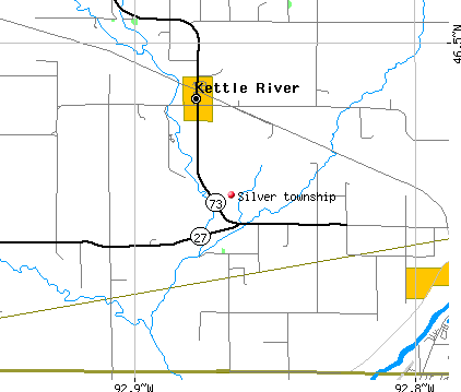 Silver township, MN map