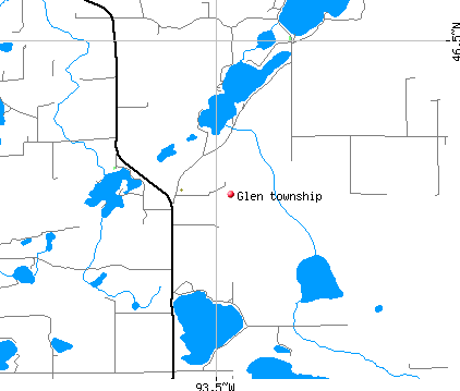 Glen township, MN map