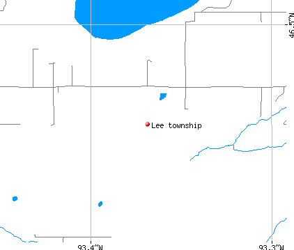 Lee township, MN map