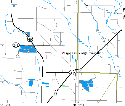 Cypress Ridge township, AR map