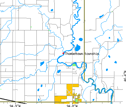 Thomastown township, MN map