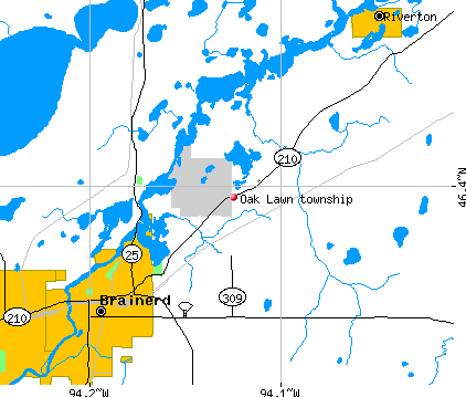 Oak Lawn township, MN map