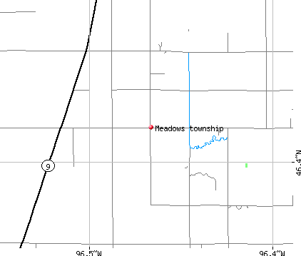 Meadows township, MN map