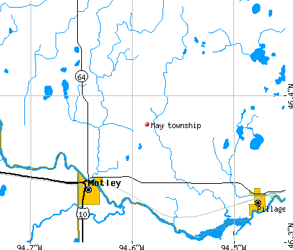 May township, MN map