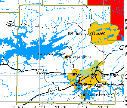 Hale township, AR map