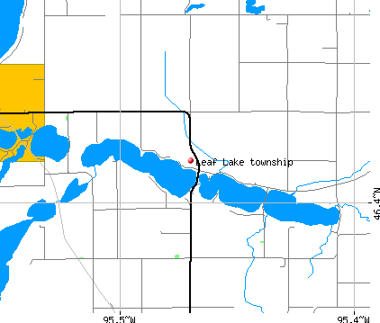 Leaf Lake township, MN map