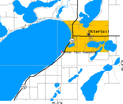 Otter Tail township, MN map