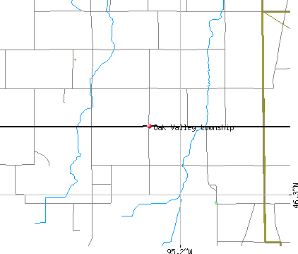Oak Valley township, MN map