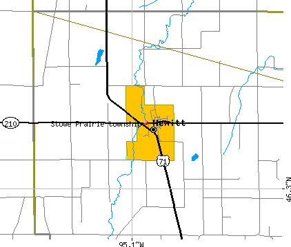 Stowe Prairie township, MN map