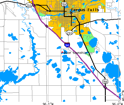 Buse township, MN map
