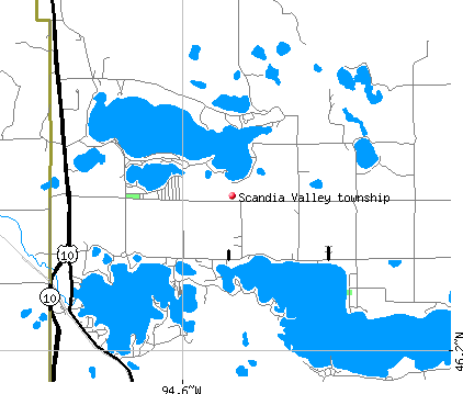 Scandia Valley township, MN map