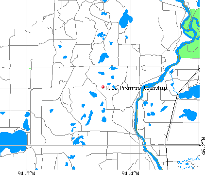 Rail Prairie township, MN map