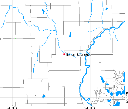 Moran township, MN map