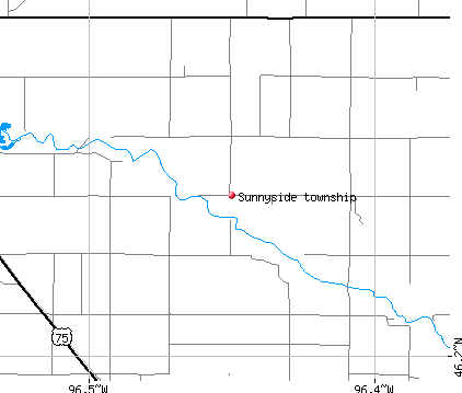 Sunnyside township, MN map