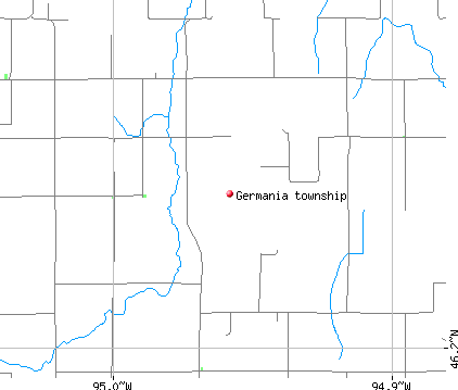 Germania township, MN map