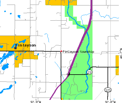 Finlayson township, MN map