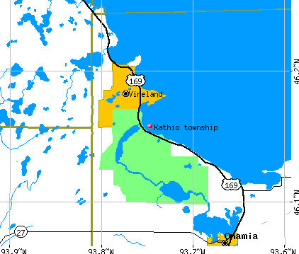 Kathio township, MN map