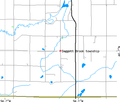 Daggett Brook township, MN map