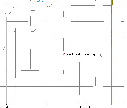 Bradford township, MN map