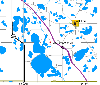 Tumuli township, MN map