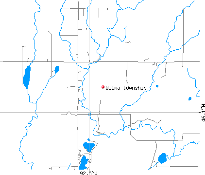 Wilma township, MN map