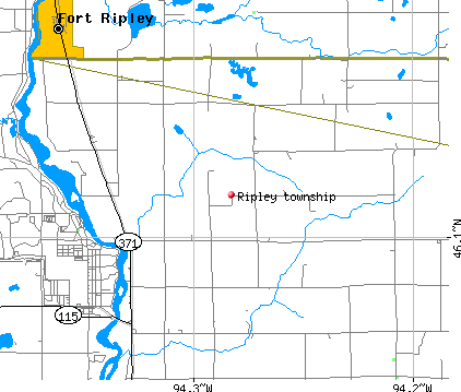 Ripley township, MN map