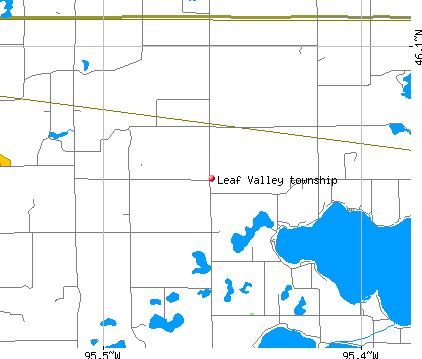 Leaf Valley township, MN map