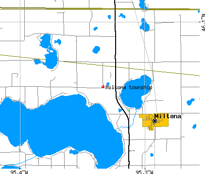 Miltona township, MN map