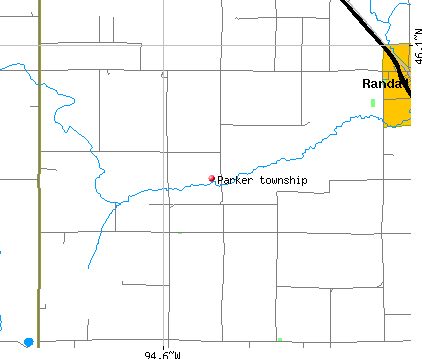 Parker township, MN map