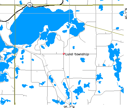 Lund township, MN map