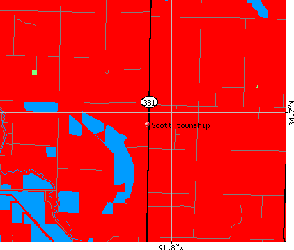 Scott township, AR map