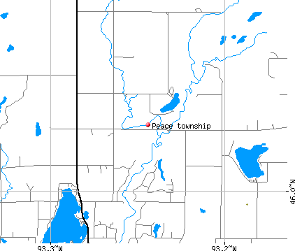Peace township, MN map