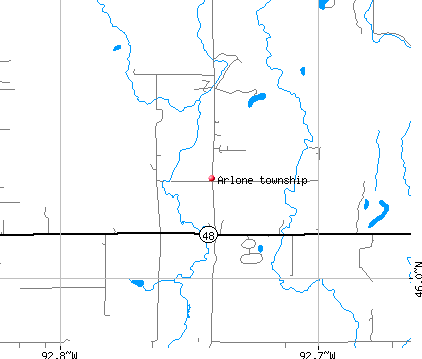 Arlone township, MN map
