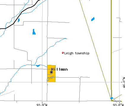 Leigh township, MN map
