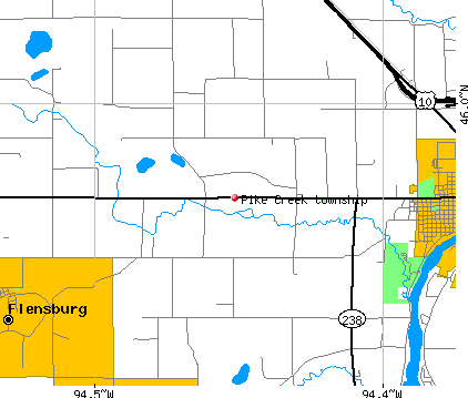 Pike Creek township, MN map