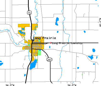 Long Prairie township, MN map