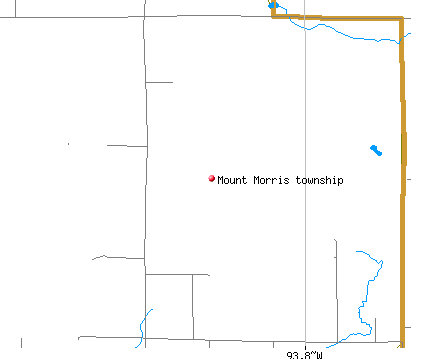 Mount Morris township, MN map