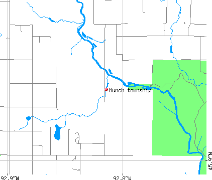 Munch township, MN map