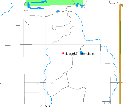 Mudgett township, MN map