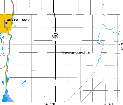 Monson township, MN map